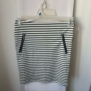 Striped Black and White Women's Skirt